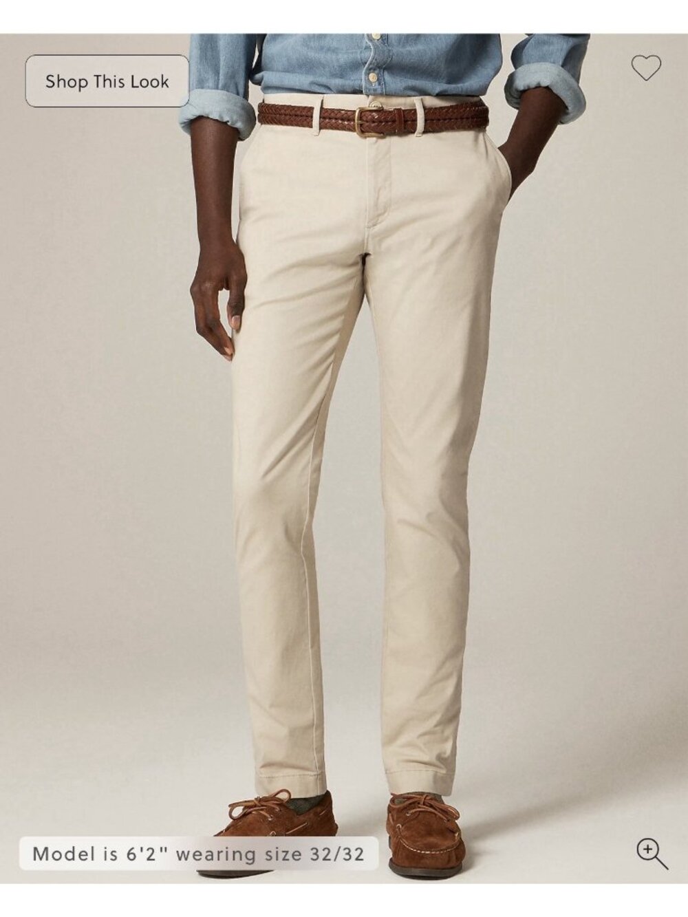 J.Crew Mens 484 Slim-fit Stretch Chino Weathered Pant Flat Front 31x32 NWT AR885